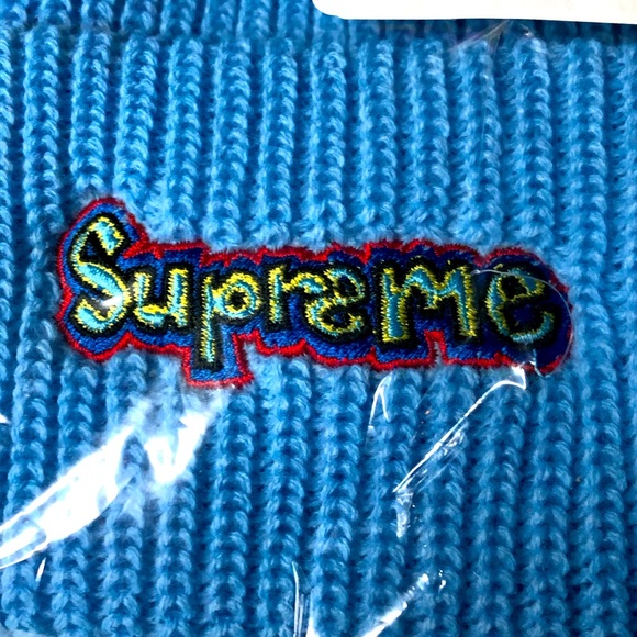 Supreme Other - Supreme Gonz Logo Blue Beanie Cap Hat